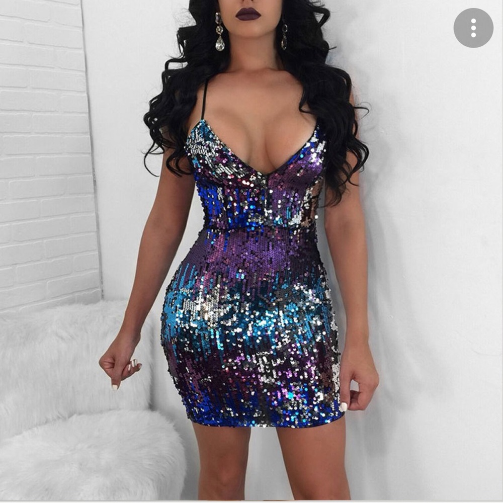 Mini sequin dress wore once